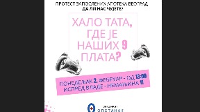 Protest radnika ispred Vlade